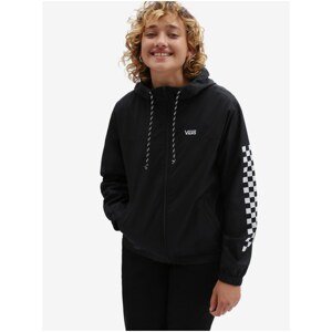 Black Women's Patterned Lightweight Hooded Jacket VANS Kastle - Women