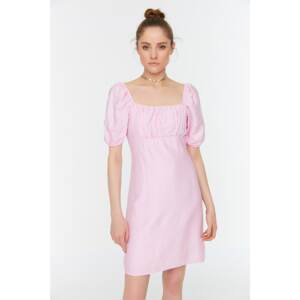 Trendyol Pink Square Collar Dress