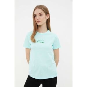 Trendyol T-Shirt - Grün - Regular fit