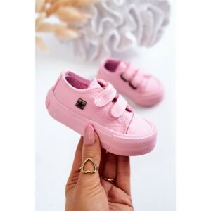 Children's classic sneakers Big Star - light pink