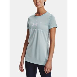 Under Armour T-Shirt Tech Solid Logo Arch SSC-BLU - Women