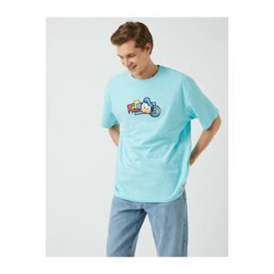 Koton T-Shirt - Blue - Oversize