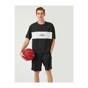 Koton Slogan Printed Sports T-Shirt