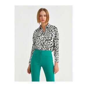 Koton Long Sleeve Patterned Shirt