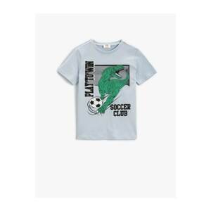 Koton Dinosaur Printed Short Sleeved T-Shirt Cotton