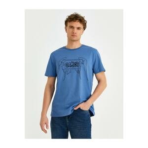 Koton T-Shirt - Blue - Regular