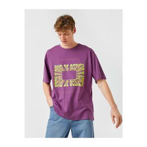 Koton T-Shirt - Purple - Regular fit