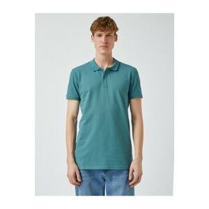 Koton Polo T-shirt - Green - Fitted