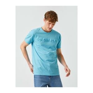 Koton Slim Fit Embossed Printed T-Shirt