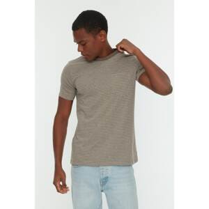 Koton T-Shirt - Brown - Fitted