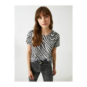 Koton Zebra Patterned T-Shirt