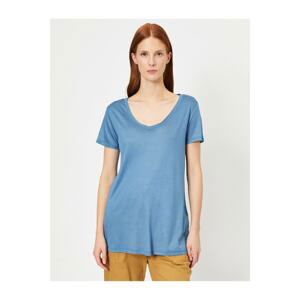 Koton Women's V-Neck T-shirt