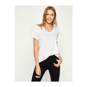 Koton Women's White T-Shirt