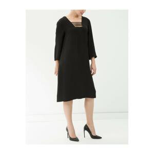 Koton Women's Plus Size Black Dress