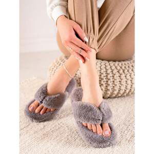 TRENDI FUR SLIPPERS FLIP-FLOPS