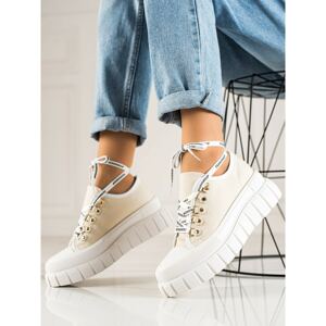 TRENDI LACE-UP SNEAKERS ON THE PLATFORM