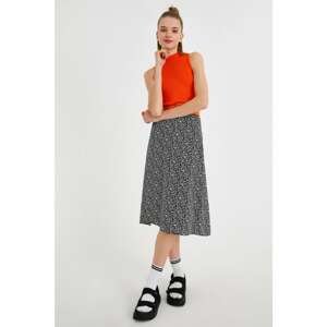 Koton High Waist Midi Skirt