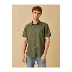 Koton Linen Shirt Short Sleeve