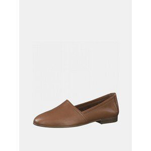 Brown Leather Loafers Tamaris - Women