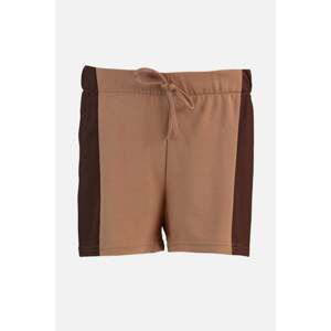 Trendyol Brown Color Block Sports Shorts