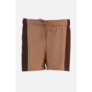 Trendyol Brown Color Block Sports Shorts