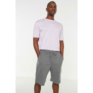 Trendyol Shorts - Gray - Normal Waist