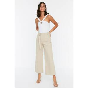 Trendyol High Waist Culotte Jeans With Belt