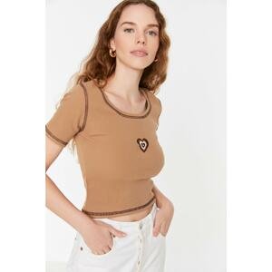 Trendyol Blouse - Brown - Fitted