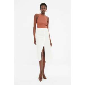 Trendyol Skirt - Ecru - Midi