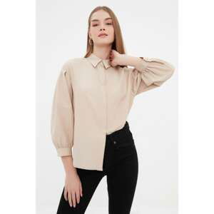 Trendyol Stone Hidden Pat Shirt