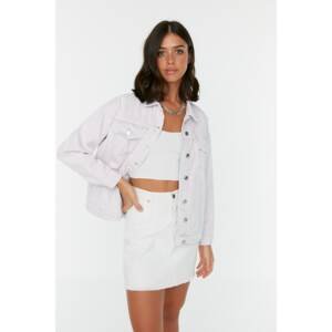 Trendyol Lilac Basic Denim Jacket