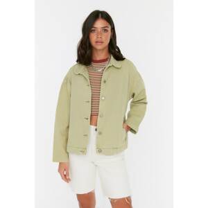 Trendyol Khaki Basic Denim Jacket