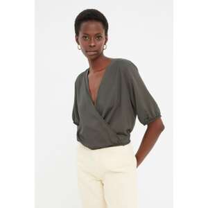 Trendyol Blouse - Khaki - Regular fit