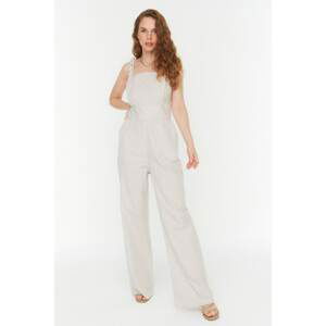 Trendyol Jumpsuit - Ecru - Regular fit