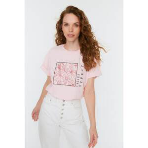 Trendyol T-Shirt - Pink - Regular fit