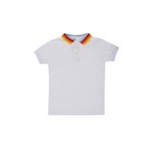 Trendyol White Boy Knitted Polo Neck T-shirt