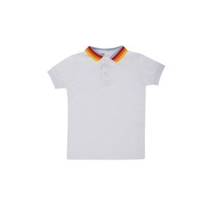 Trendyol White Boy Knitted Polo Neck T-shirt