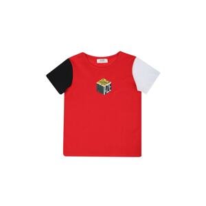 Trendyol Red Color Block Boy Knitted T-Shirt
