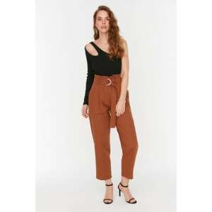 Trendyol Camel Belted Trousers
