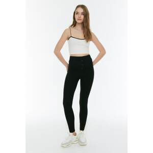 Trendyol Black Pat Detailed Camisole Knitted Leggings