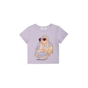 Trendyol Lilac Printed Girls' Knitted T-Shirt