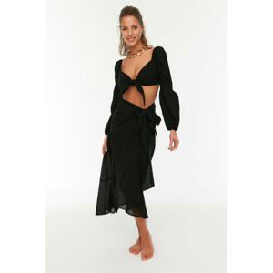 Trendyol Black Tie Detailed Skirt