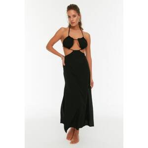 Trendyol Black Cut-Out Detailed Beach Dress