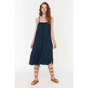 Trendyol Navy Blue Strap Midi Length Dress