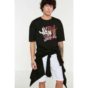 Trendyol T-Shirt - Black - Oversize