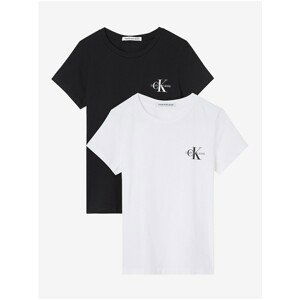 Set of two women's T-shirts in white and black Calvin Klein - Women