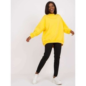 Yellow Cotton Sweatshirt Twist