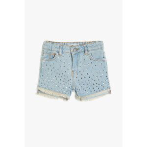 Koton Light Indigo Girls' Shorts