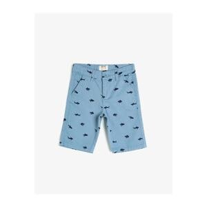 Koton Boy Blue Patterned Shorts