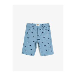 Koton Boy Blue Patterned Shorts